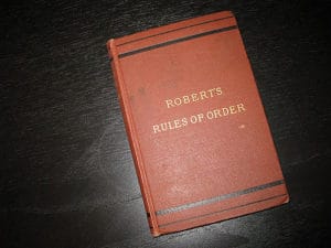 Robert's Rules of Order